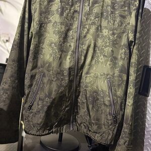 Coach Olive Floral Windbreaker